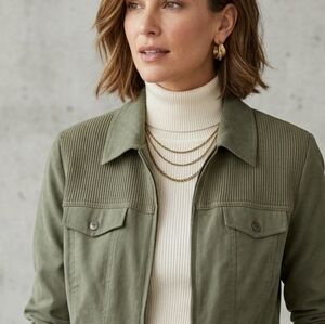 Alia Olive Green Military Jacket
